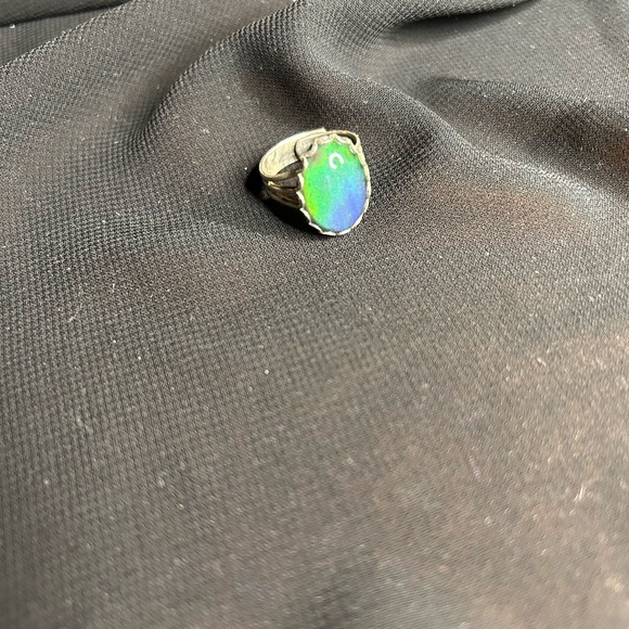 VTG Silver Tone Metal Adjustable Band Mood Ring. Unbranded. - Picture 3 of 7